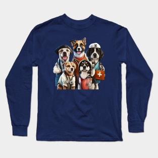 "Woof-tastic 'Trust Me I'm a Dogtor' Design" Long Sleeve T-Shirt